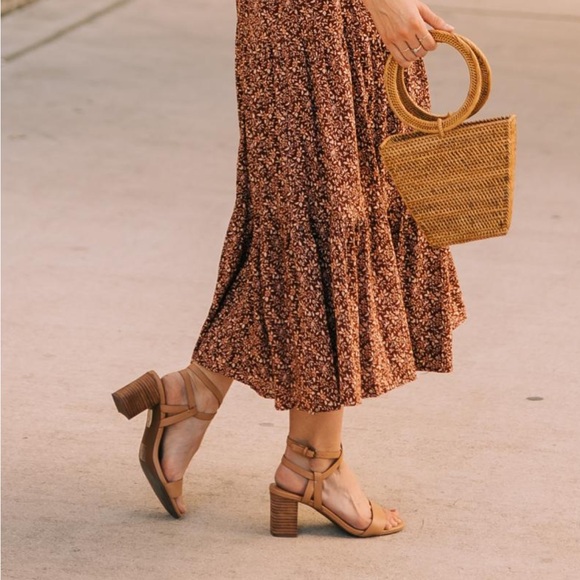 The Loli Ankle-Strap Sandal in Amber Brown - Picture 2 of 8